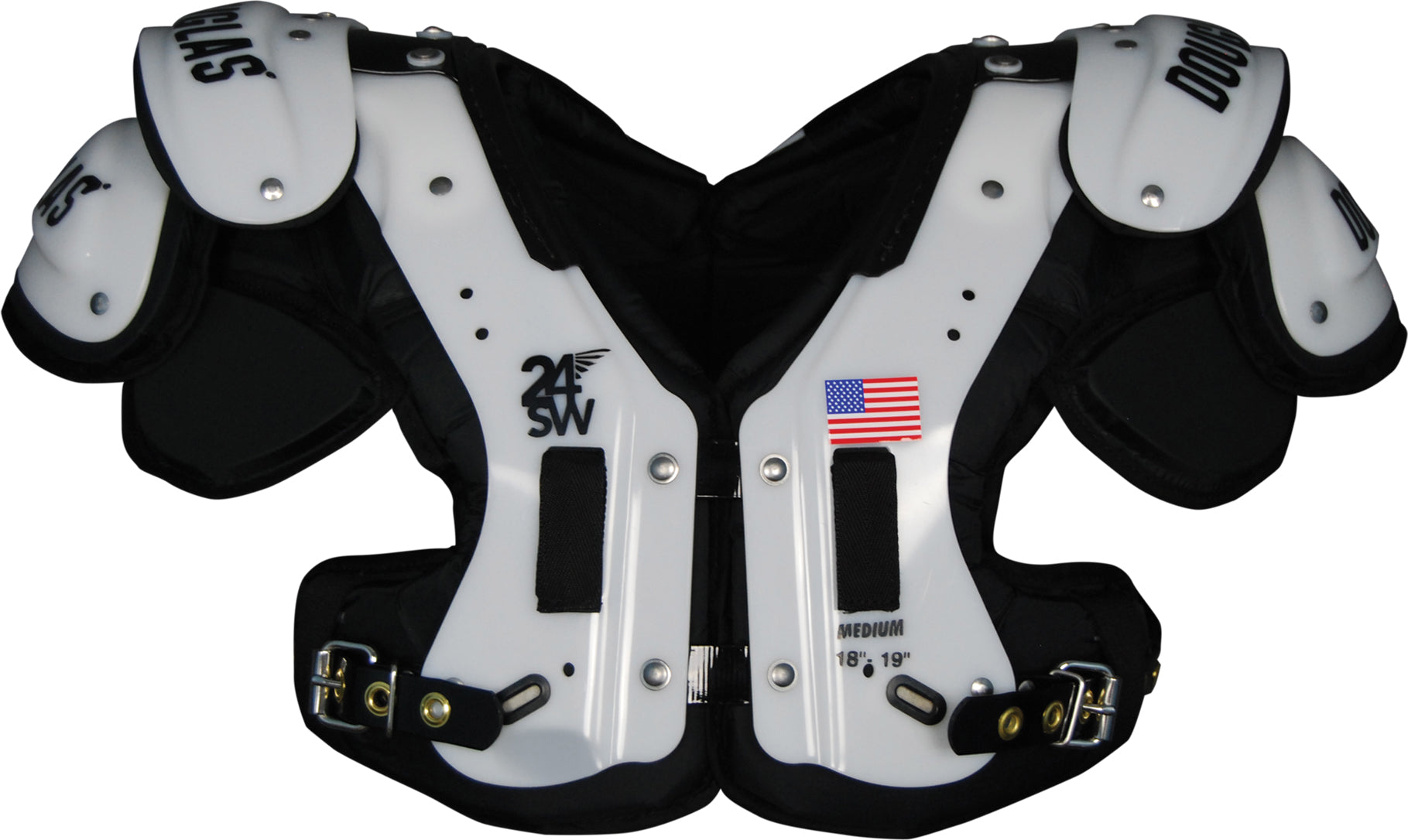 douglas-sc-24sw-shoulderpad-flat-leicht-schwarz-xs-xl image 1