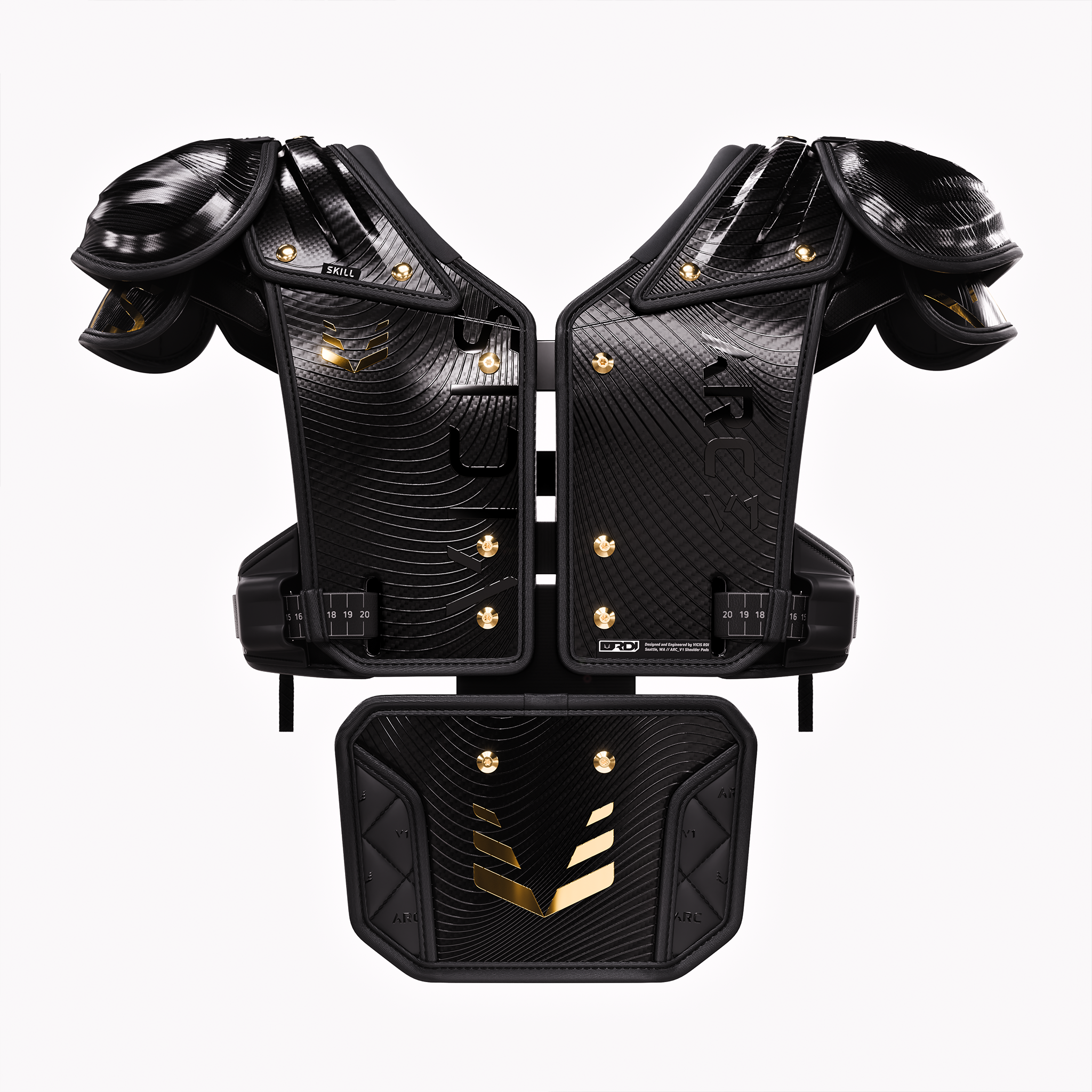 vicis-arc-v1-elite-shoulder-pads-trench-large image 5